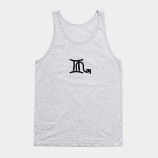 Gemini and Scorpio Double Zodiac Horoscope Signs Tank Top